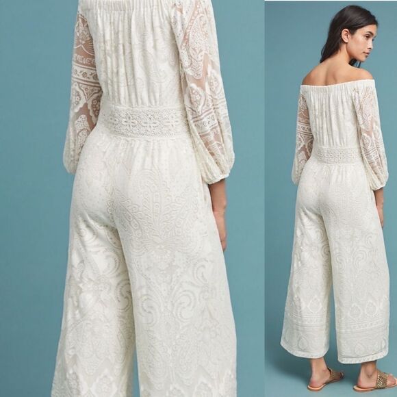 Farm Rio Elliot Off-the-Shoulder Jumpsuit - Picture 2 of 6